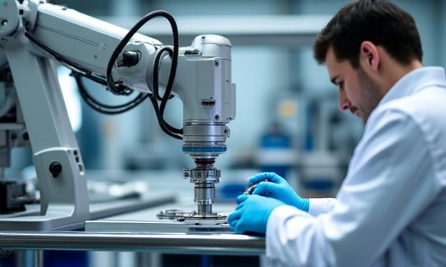 Assemblaggio di precisione di un componente nautico in un ambiente sterile